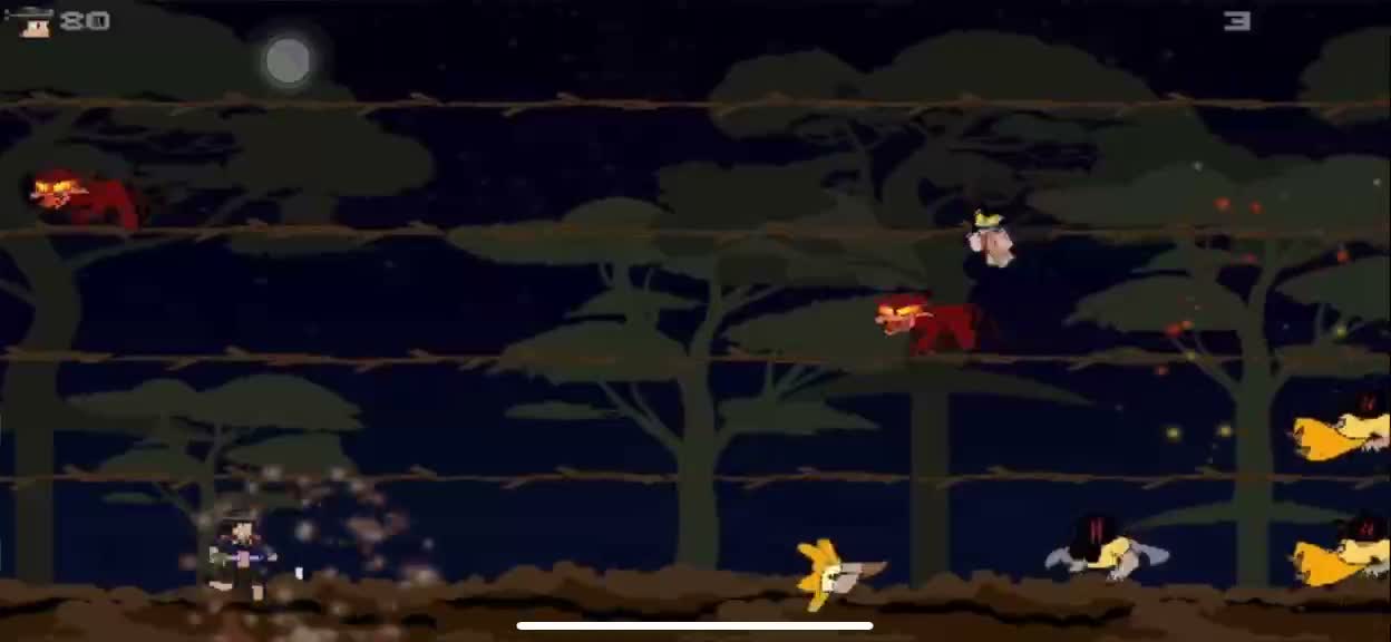 Escape the Myth: creatures swarm the lanes of a night forest